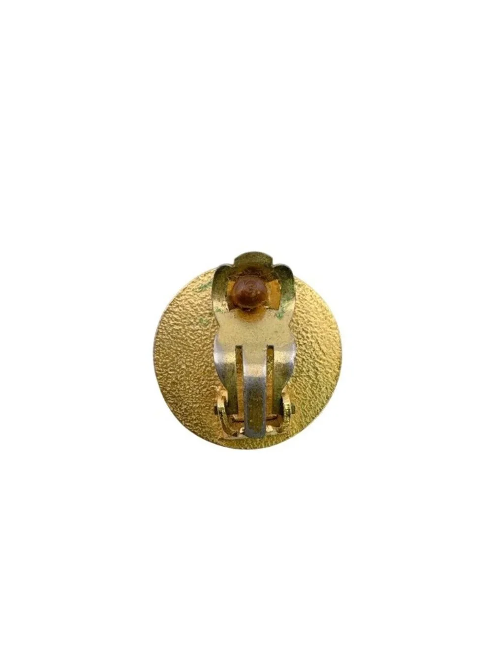 Chanel One Side with Rice Vintage Clip CC Logo Earrings - Picture 6 of 8